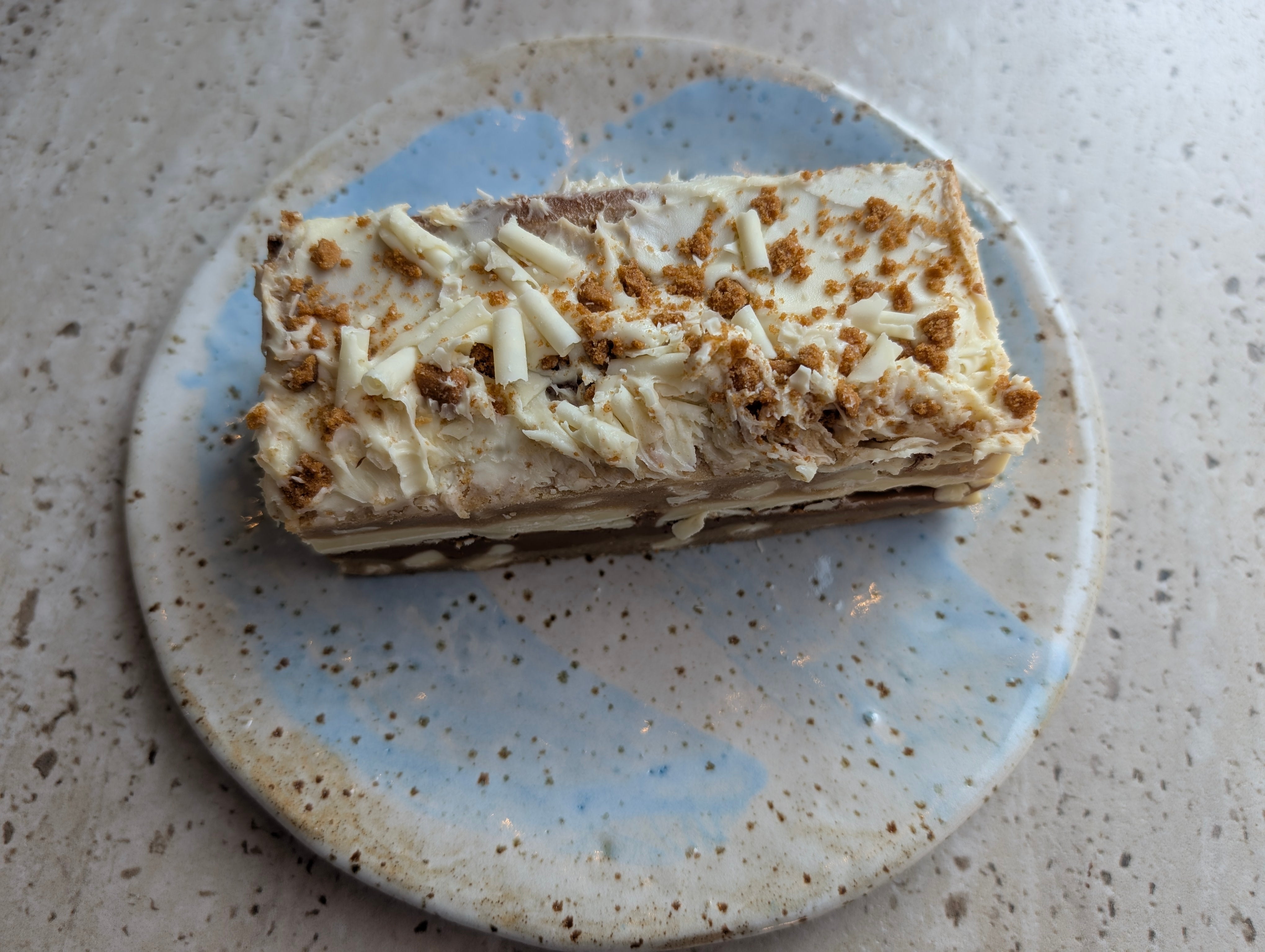 Milkybar and Biscoff Blondie
