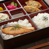 Buttered Salmon Bento