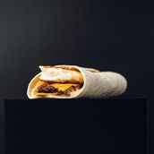 Egg and Sausage Wrap Meal