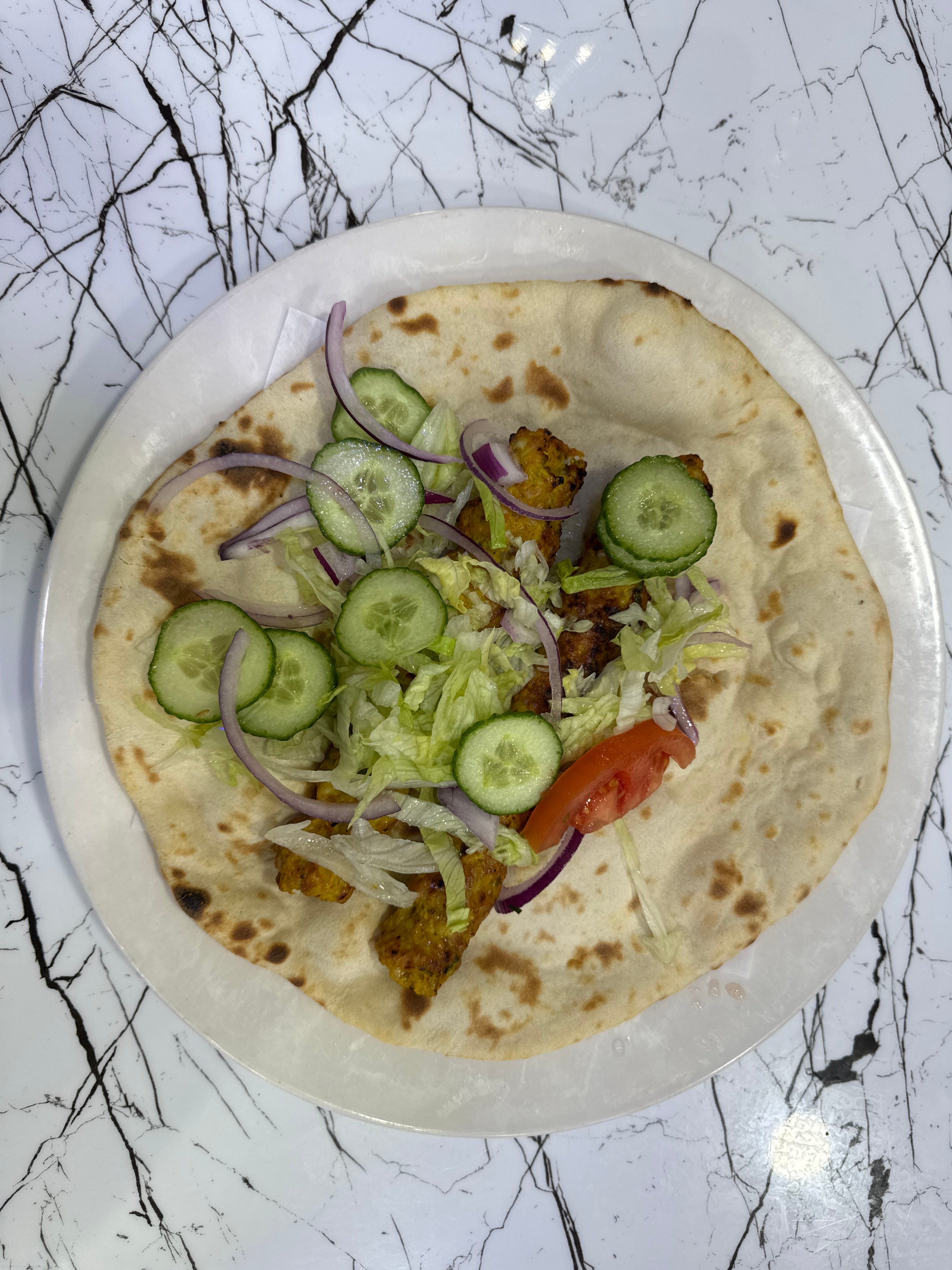 Chicken Seekh Kebab naan