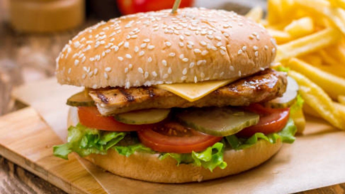 Grilled Paneer and Aloo Tikki Burger