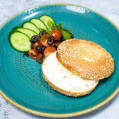 Cream cheese bagel 