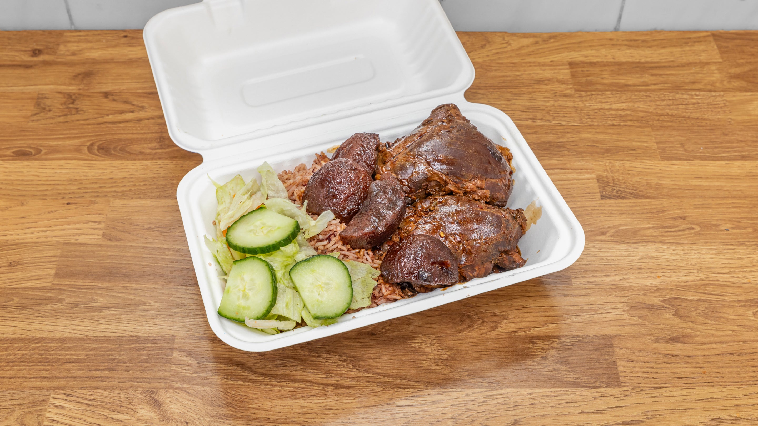 Brown Stew Chicken & Rice