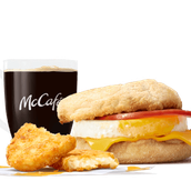 Egg McMuffin Meal with Hash Browns
