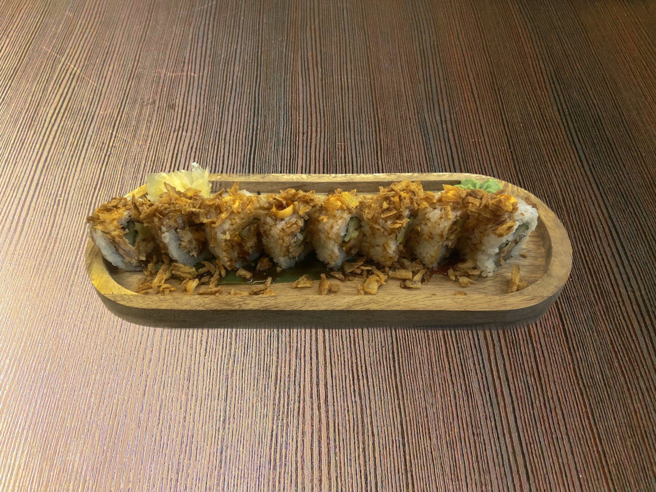 Spicy Salmon Crunch Roll