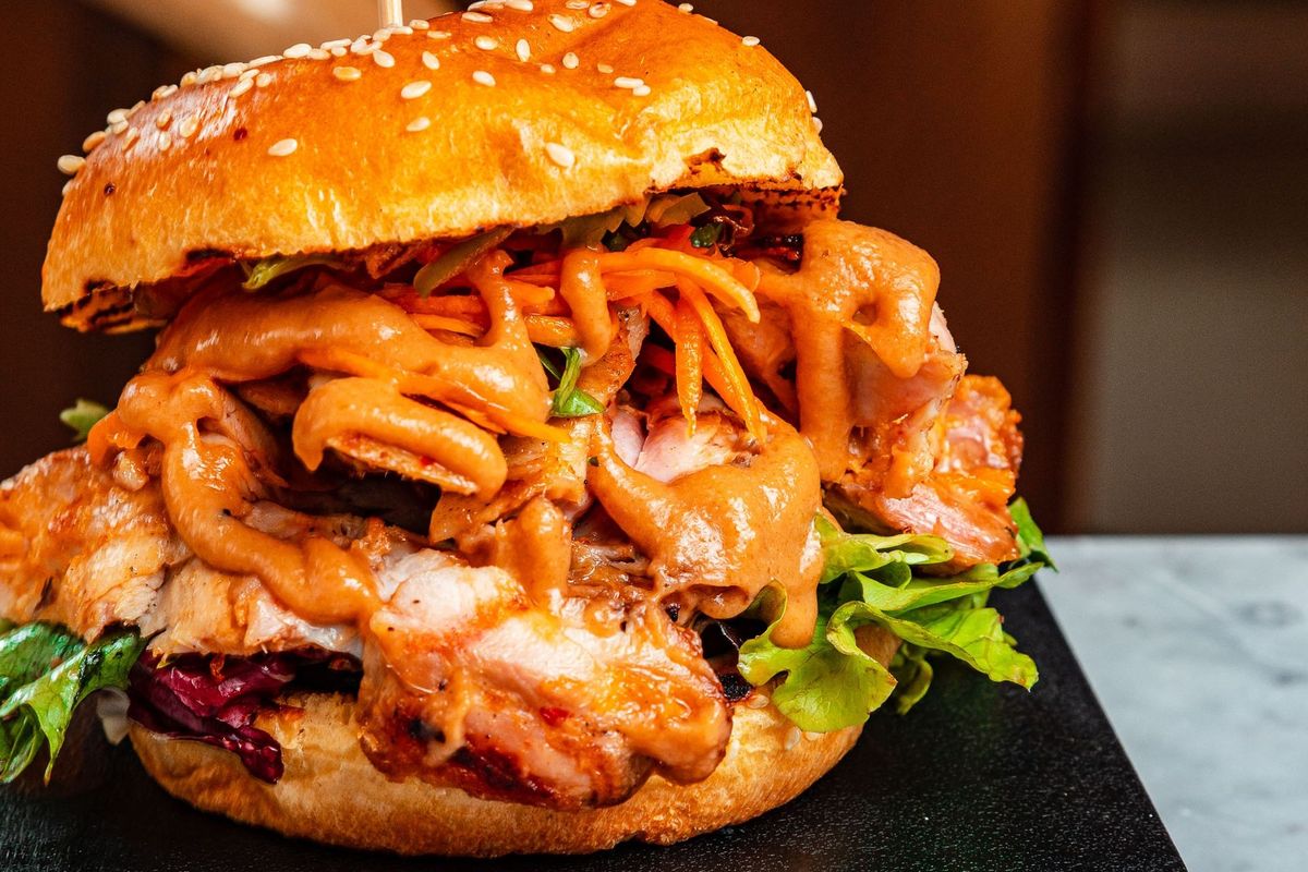 Peanut Butter Chicken Burger