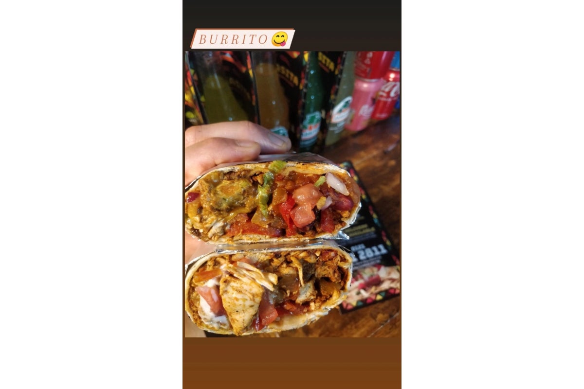 Seasoned Chicken Burrito