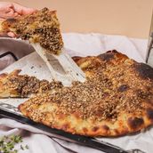 Zaatar Mix Cheese Mankoushe