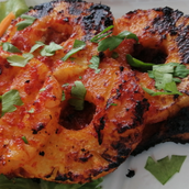 Grilled pineapple salmon