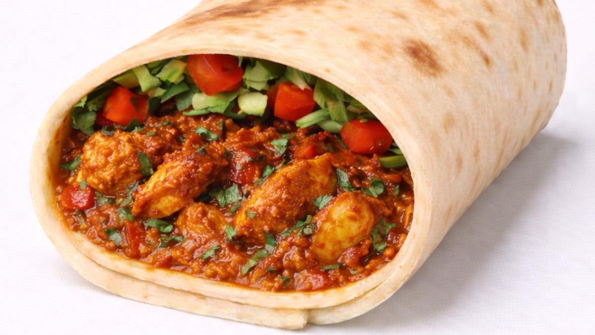 Chicken Madras Wrap