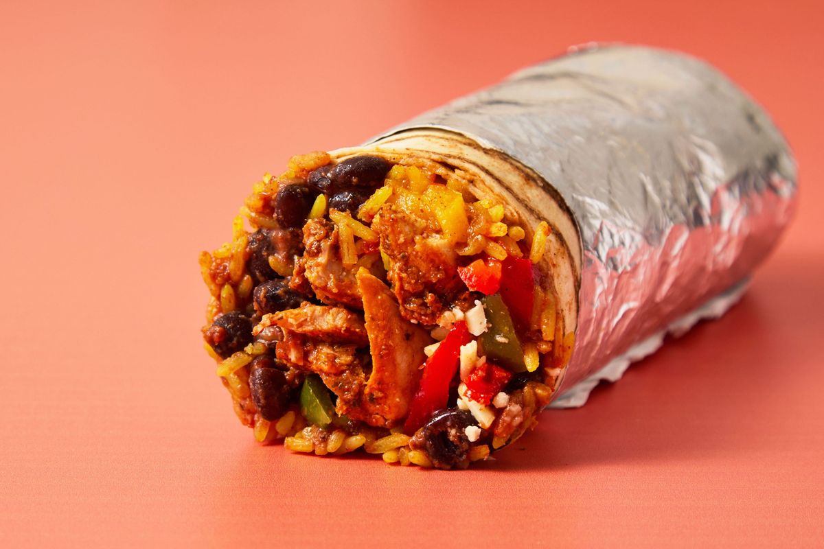 Roasted chicken Burrito