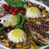 Big Plate Mix 5 Kinds of Kebab Grills for Family 2-3 Person