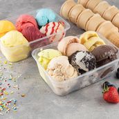 Mixed Flavor Ice Cream Box 1 Kg
