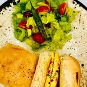 Masala Omelette Pav
