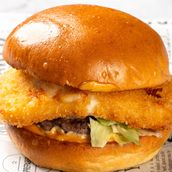 Golden Melt Mozzarella Burger