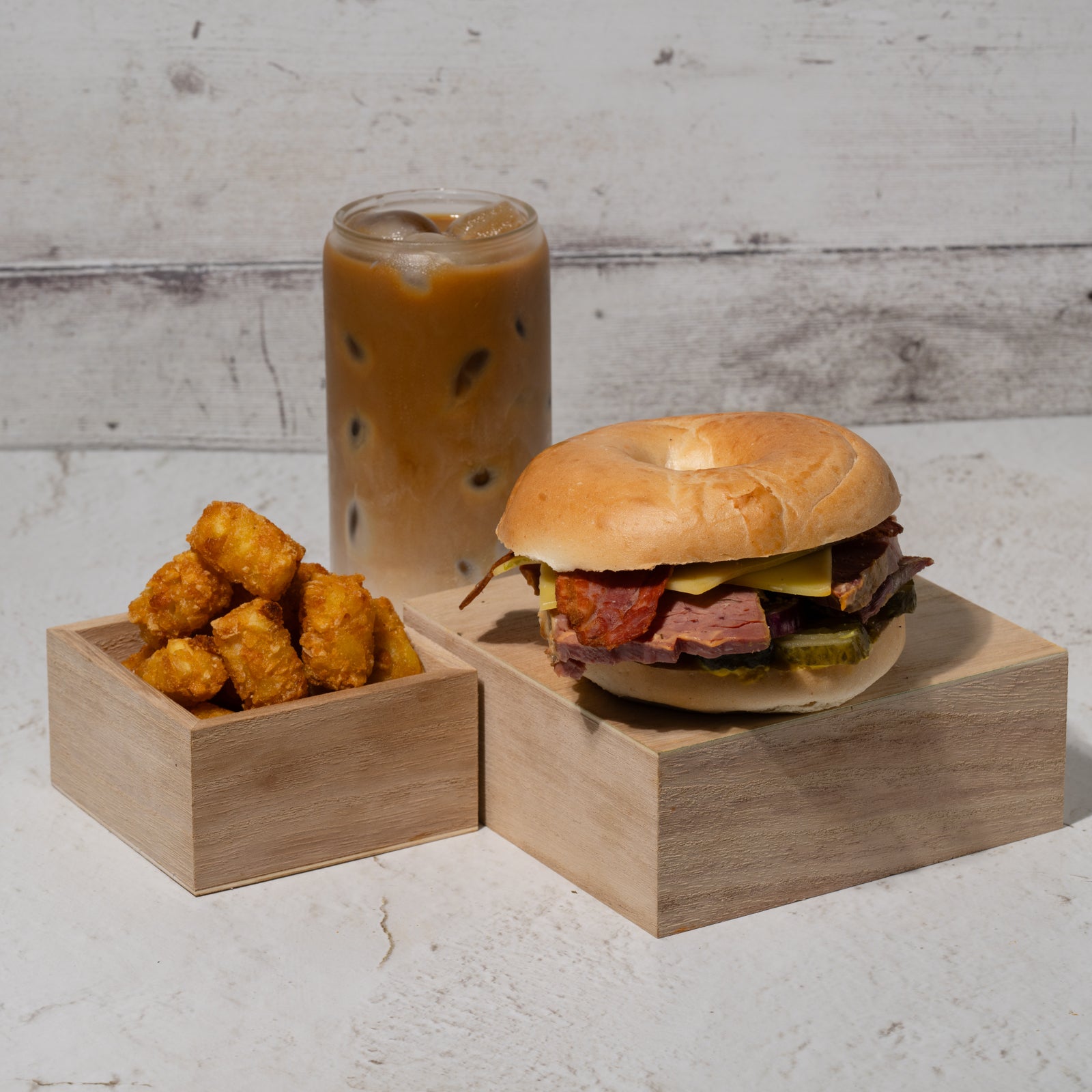 Breakfast bagel meal deal