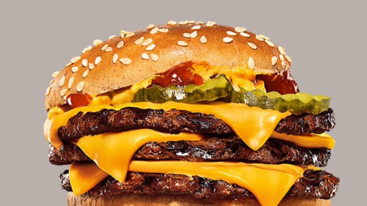 Triple Grilled Burger.