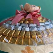 Hazelnut Caramel Nutella and Pistachio chocolate Flavour Dome (Small)