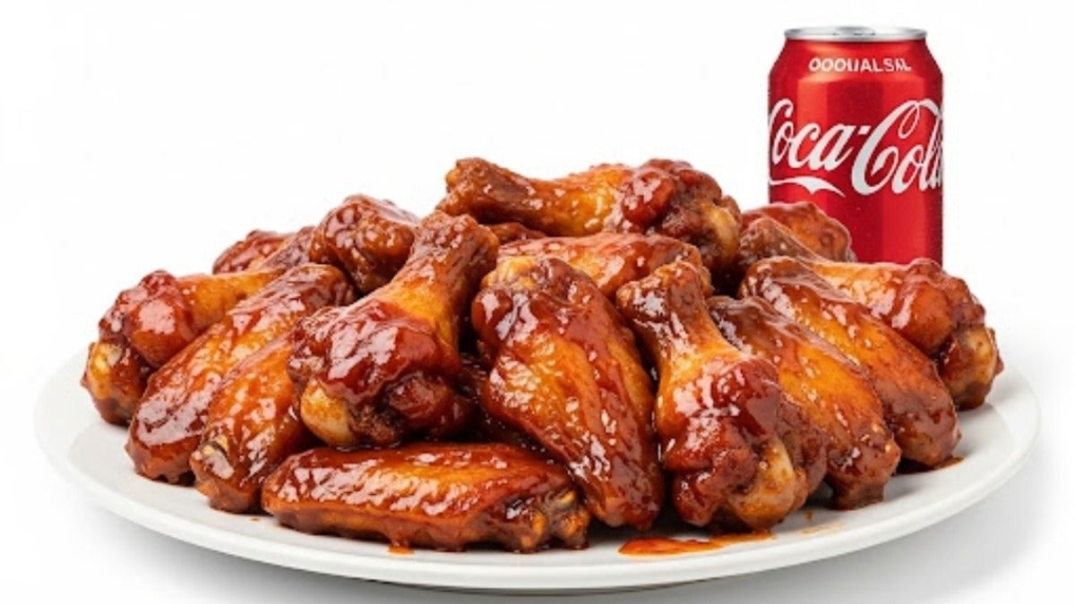 10pcs BBQ Wings and 1 Can of drink
