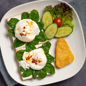 Poached Eggs On Spinach