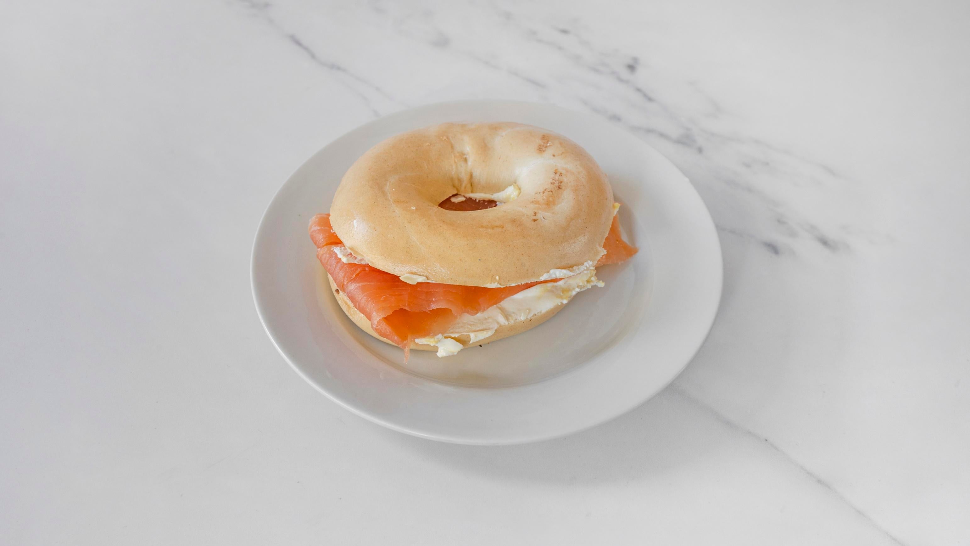 Bagel with Salmon and Cream cheese