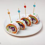 Rainbow Chicken Wrap