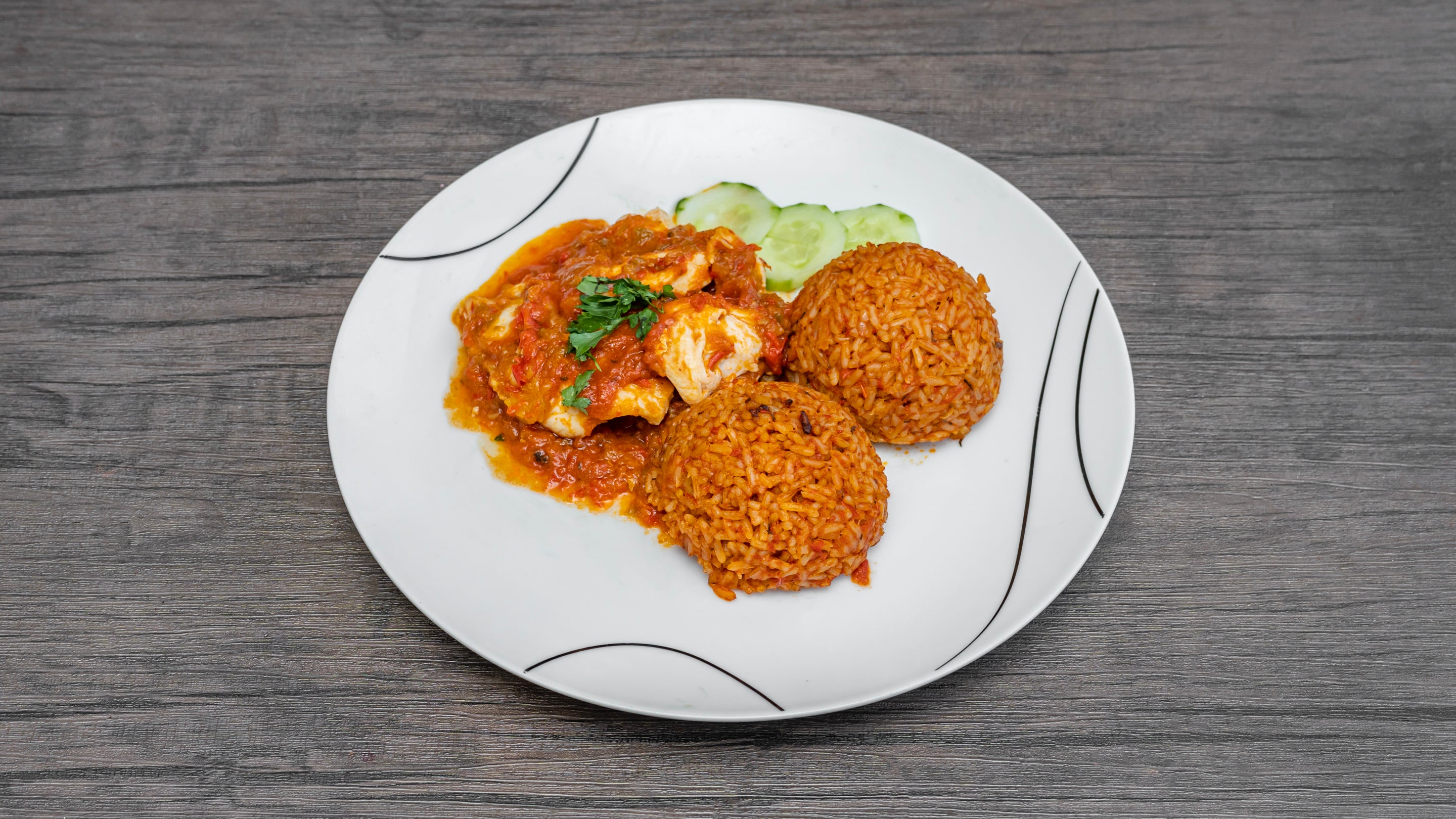 Jollof Rice + Nigerian Chicken Sauce