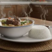 Nilagang Baka W. Rice