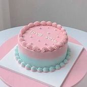 Bento Cake Pick And Light Blue Half KG 