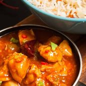 Chicken Manchurian with Rice