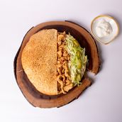 Homemade chicken shawarma kaak