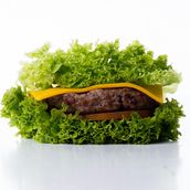 Grilled Beef Burger Wraaped With Letusse Gluten and lactose free