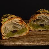 Low Carb Pistachio Chocolate Croissant