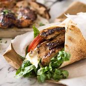 Grilled Meat Arabic Sandwich