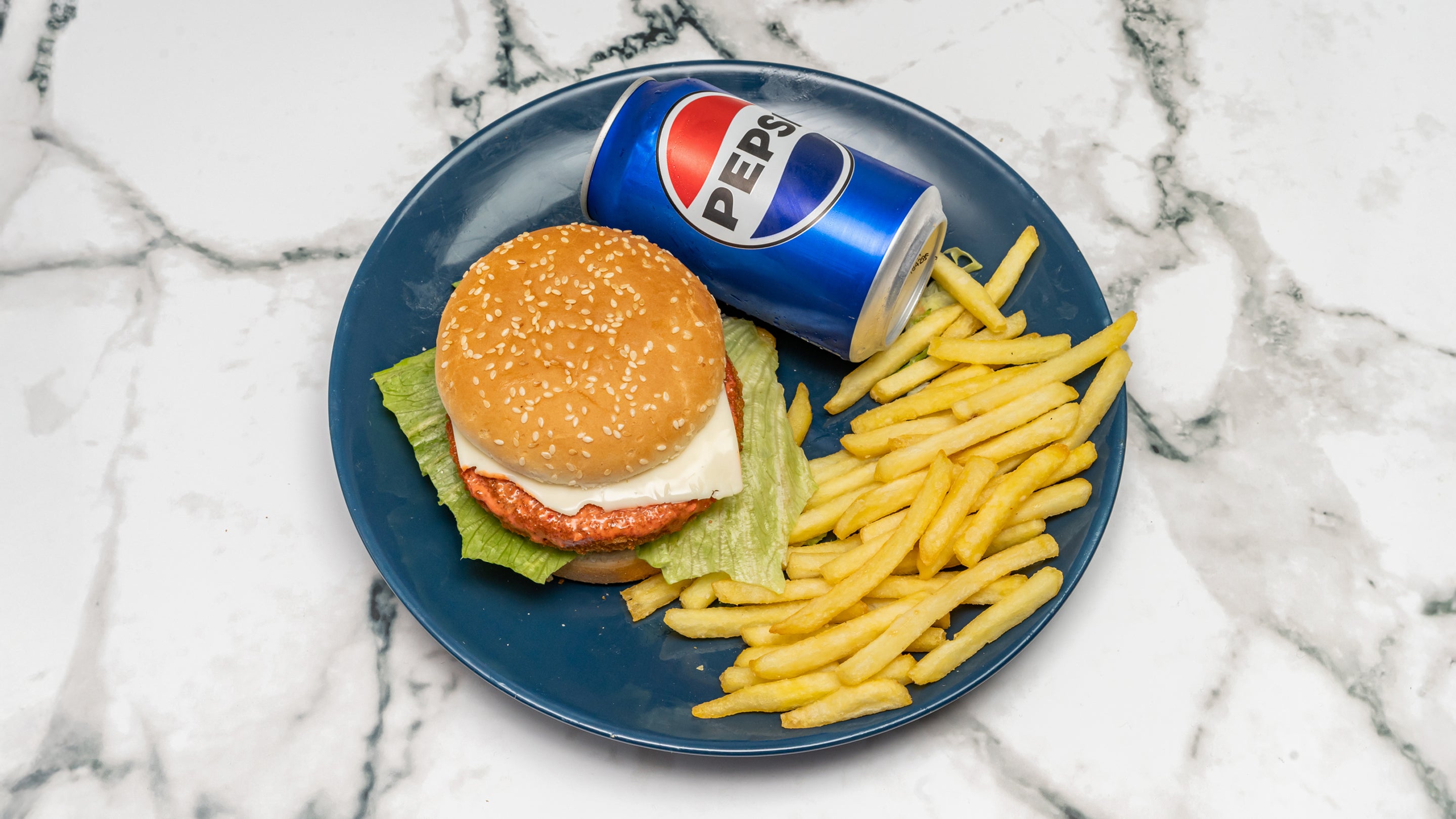 Chicken Steak Burger Meal