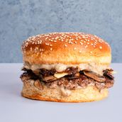 Mushroom Truffle Cheeseburger