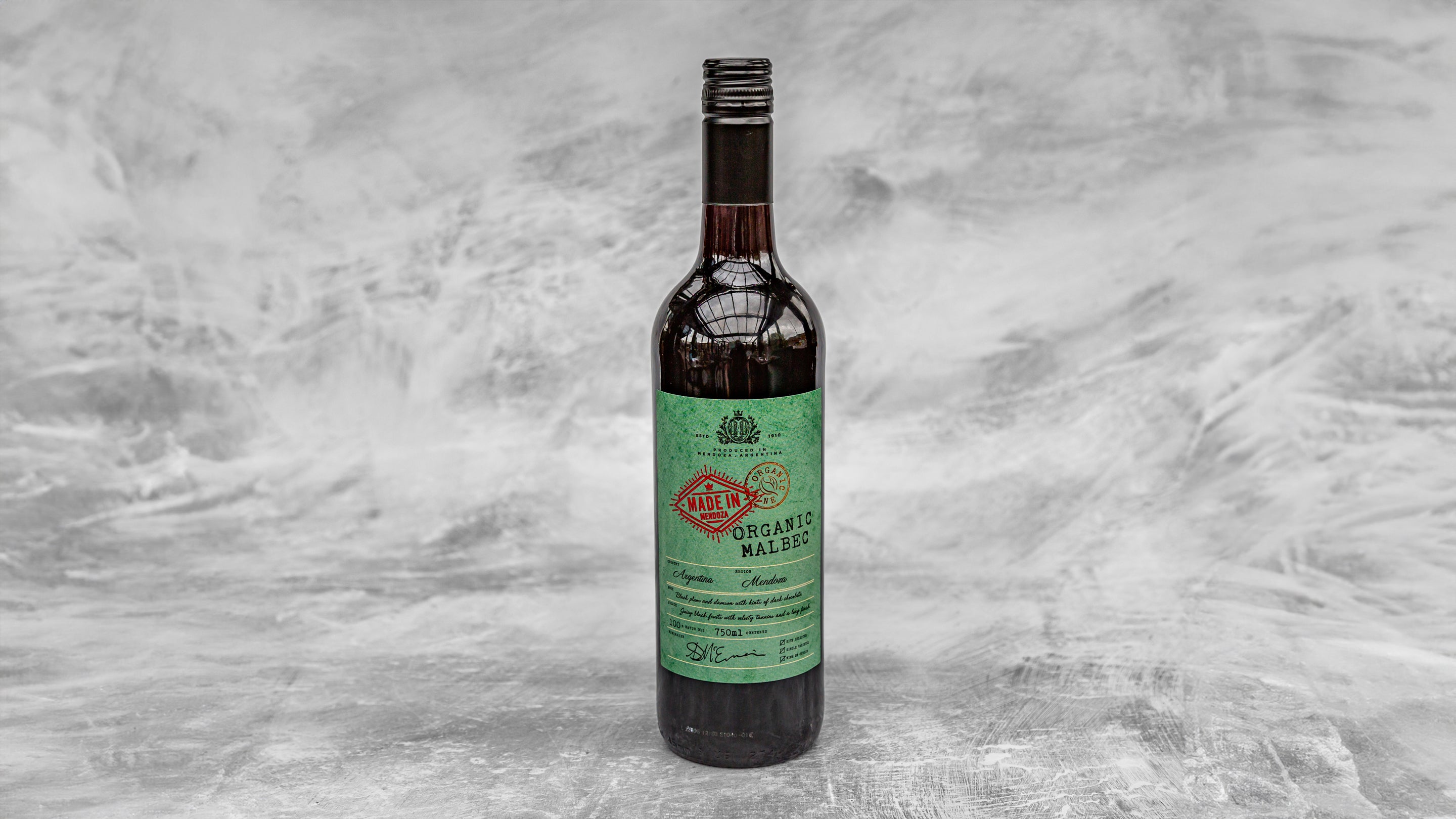 Mendoza Organic Malbec(Red) -Argentina - Vegan