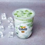 Honeydew Cheese Cream Boba Tea