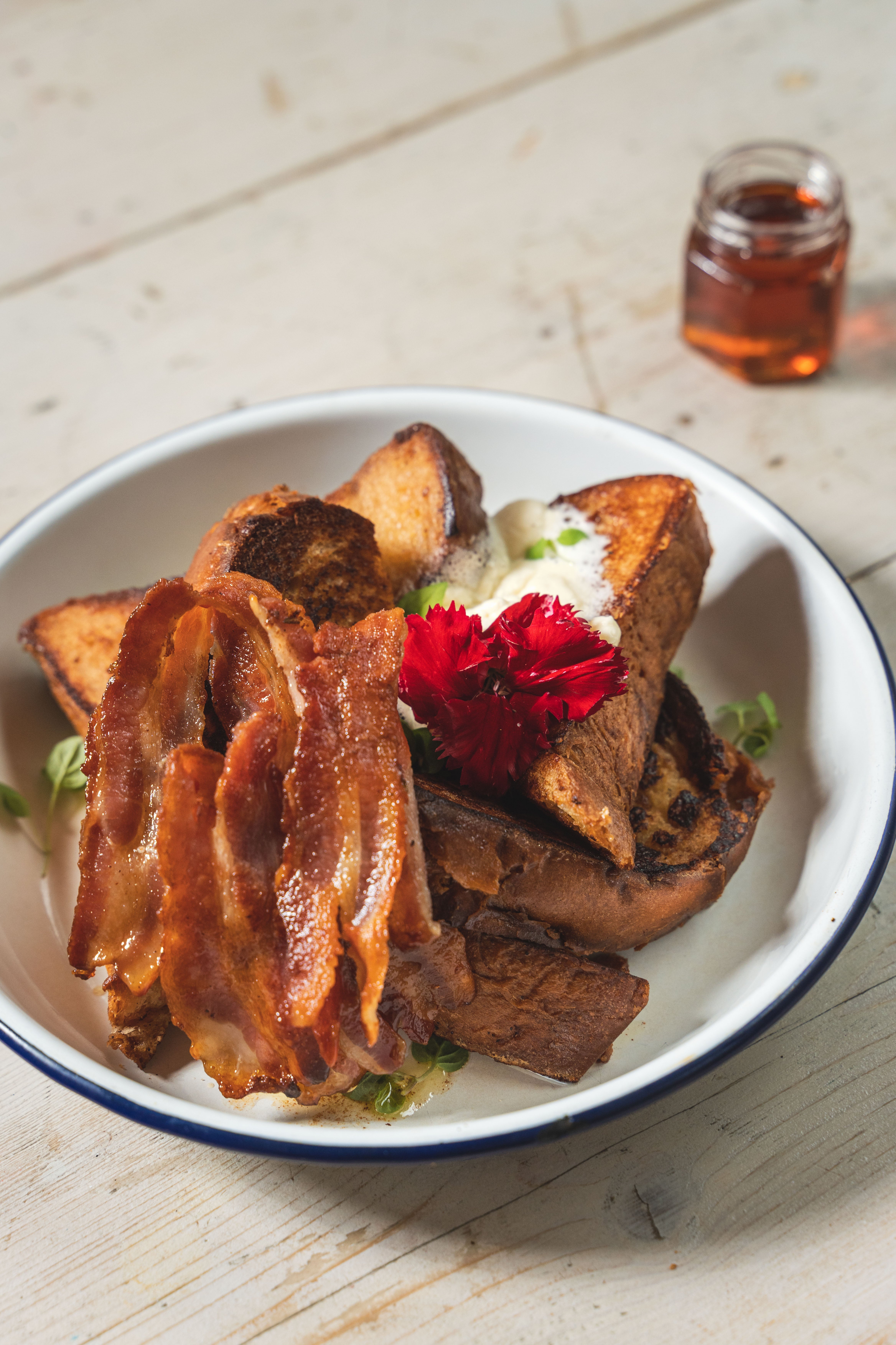 French Toasts Bacon