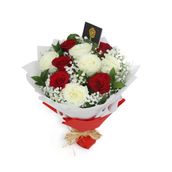 Red And White Roses