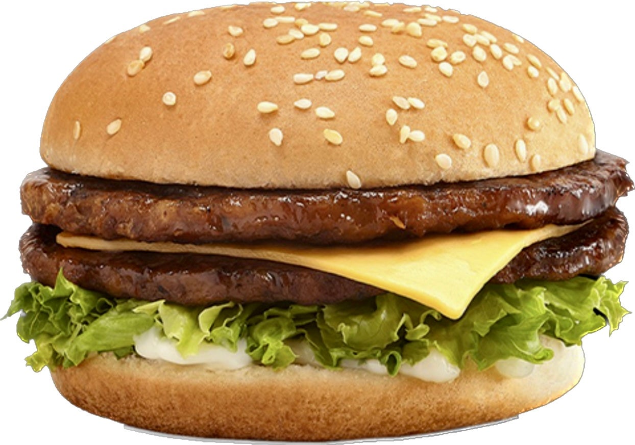 1/2 Cheese Burger With Salad & Sauce