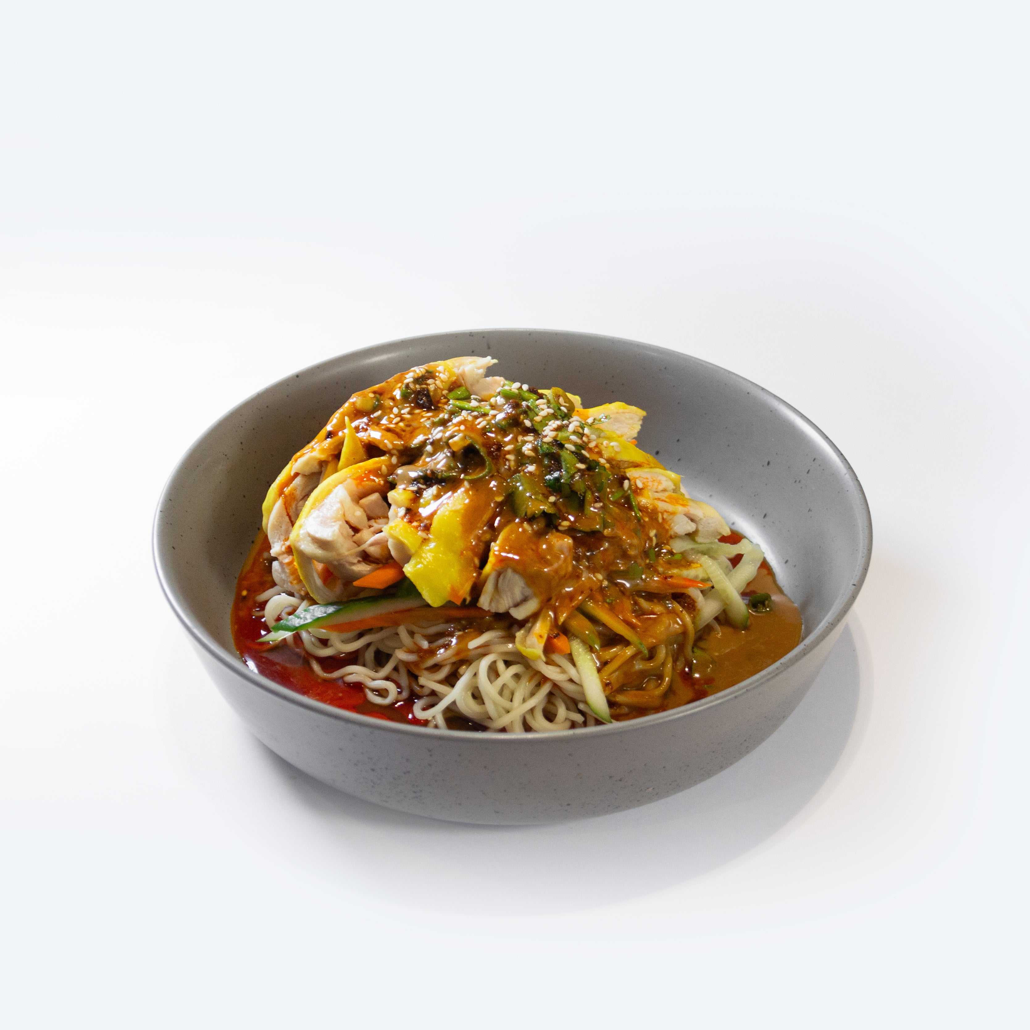 Spicy Sesame Sauce Shredded Chicken Cold Noodles芝麻酱手撕鸡凉面