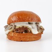 Mushroom Burger Sandwich