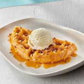 Half Belgian Waffles Caramel