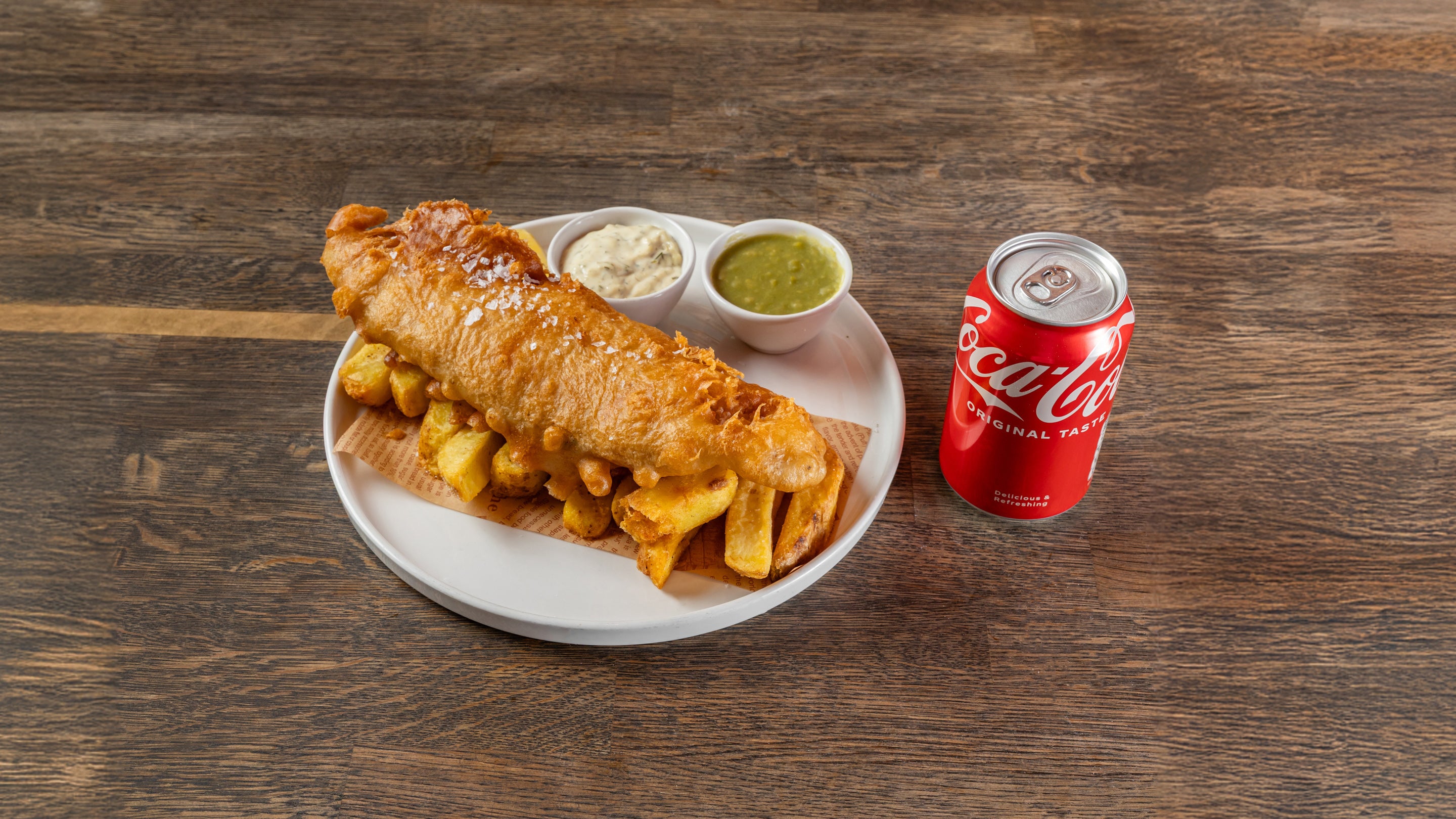 Fish and Chips and Soft Drinks