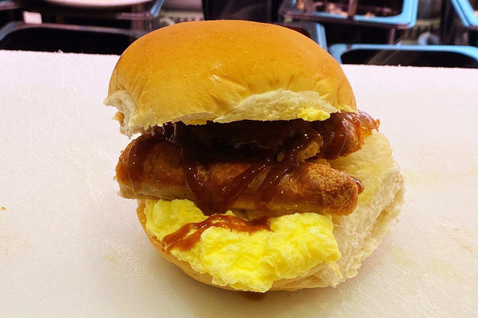 Sausage and Scrambled Egg Roll