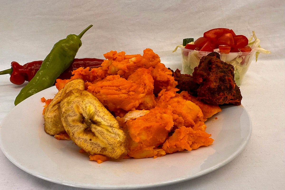 Plain Asaro (Yam Porriage) Large & 2 Beef