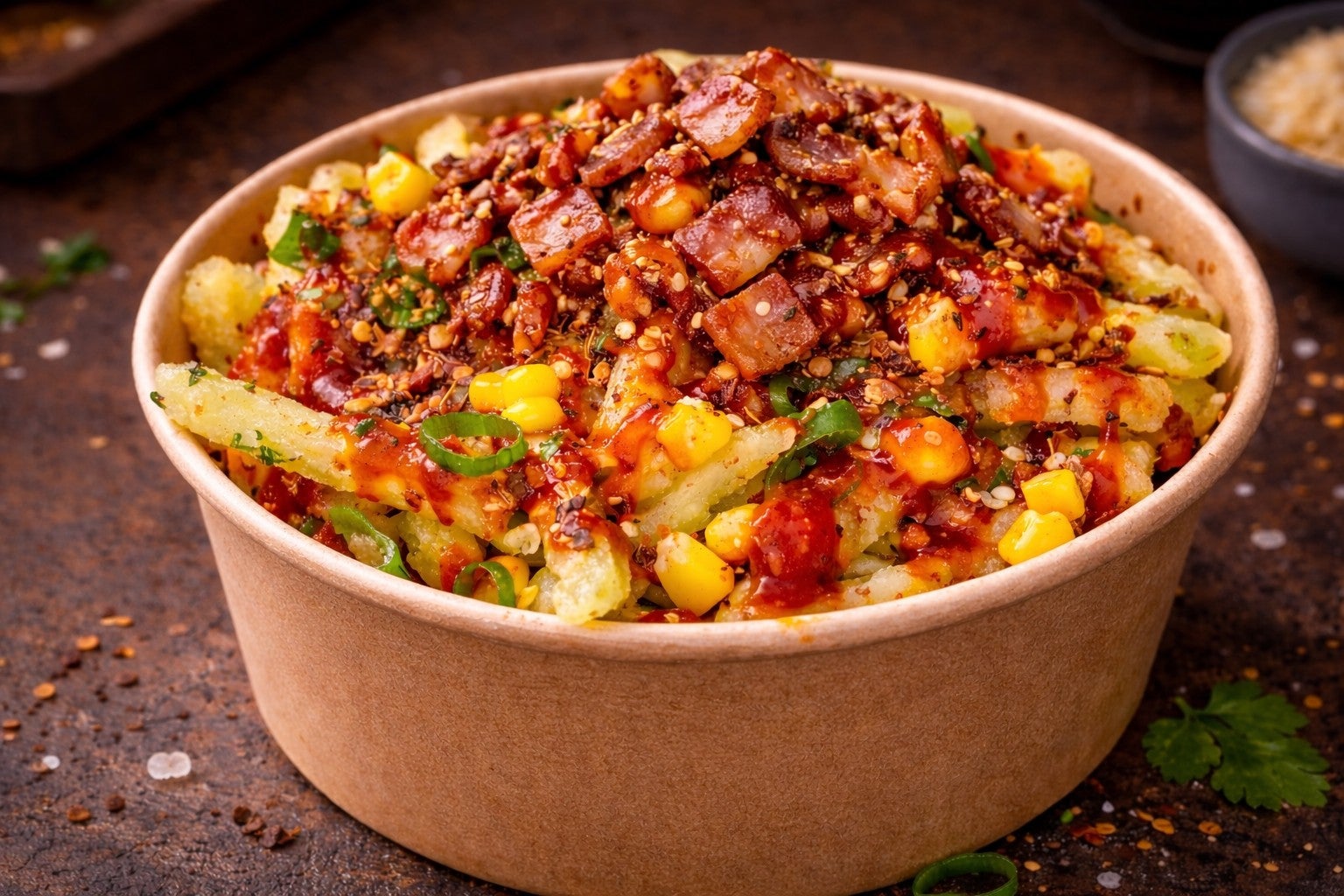 Bacon & Corn Loaded Fries