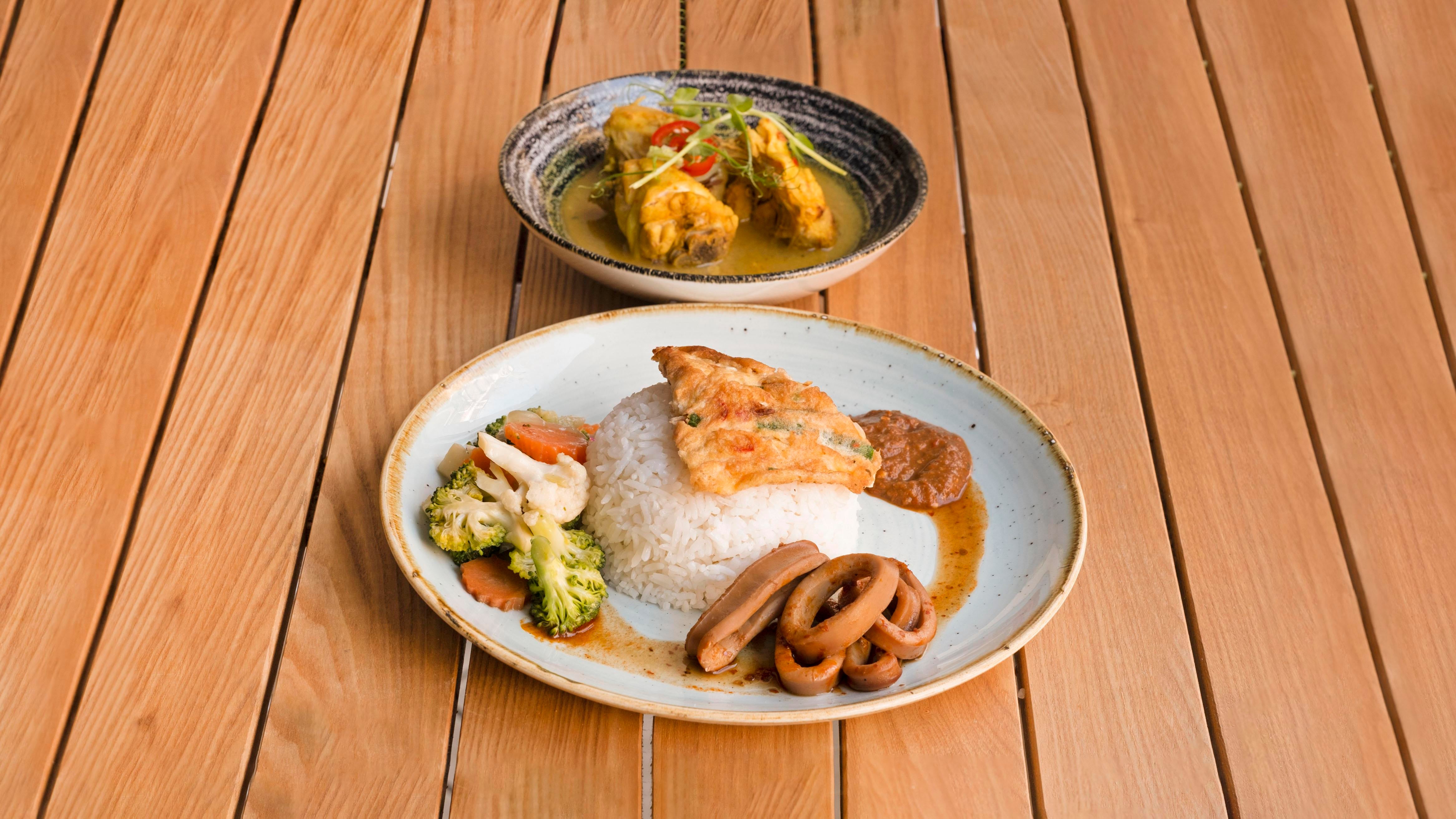 Nasi Campur -  3 Dishes