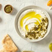 Labneh Zaatar Plate